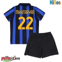 Camiseta Inter Milan Henrikh Mkhitaryan #22 Primera Equipación para niños 2026-27 manga corta (+ pantalones cortos)
